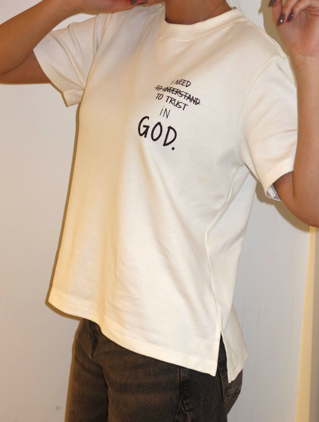 Camiseta God - Off White