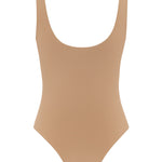 Body duplo decotado - Nude Escuro