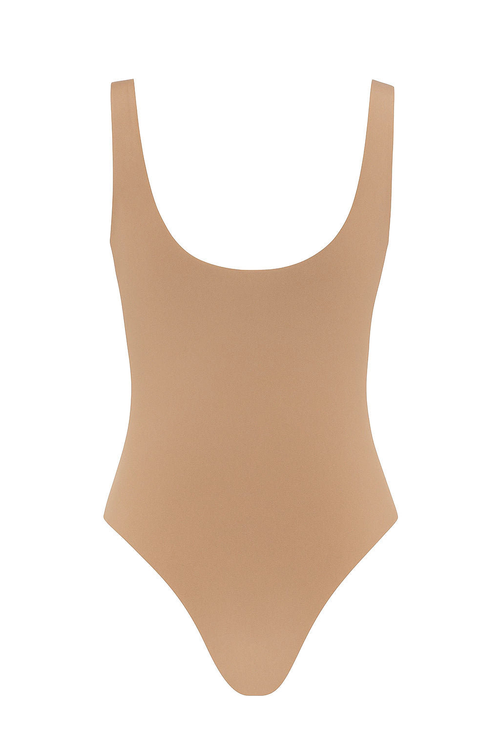 Body duplo decotado - Nude Escuro