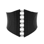Cinto corset 100% couro - Preto Croco