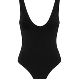 Body duplo decotado - Preto